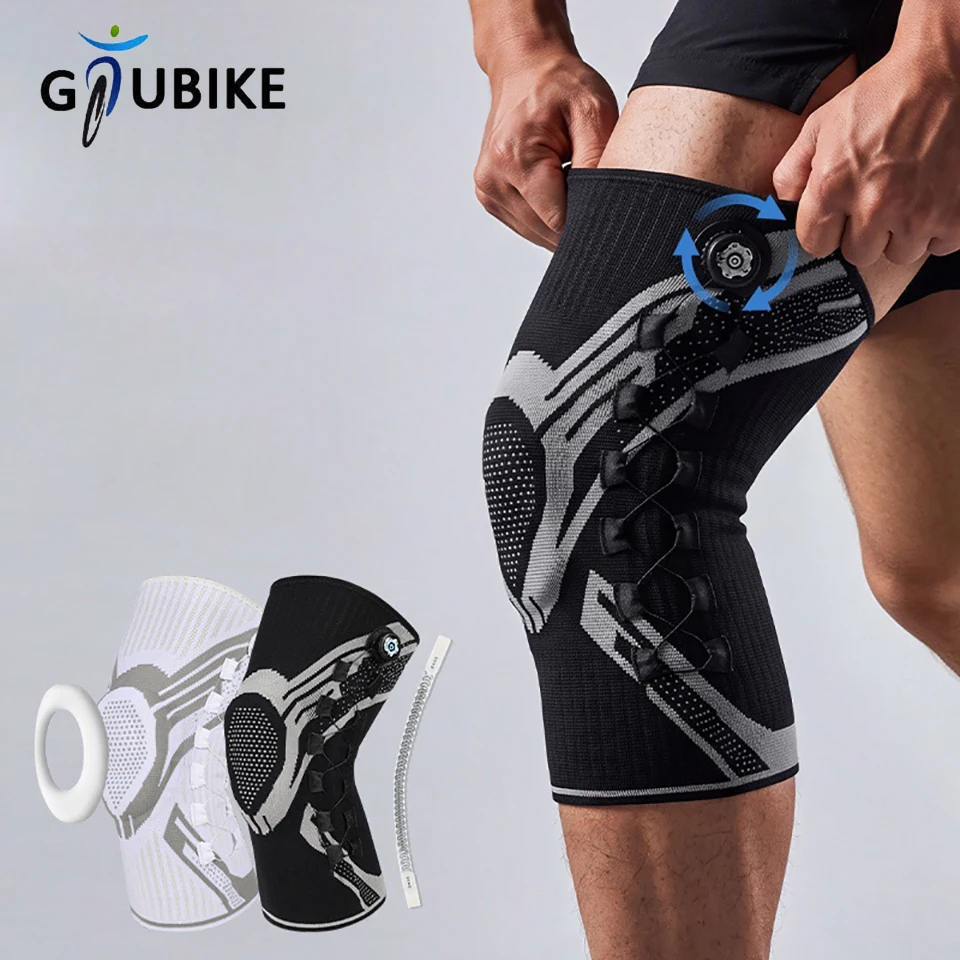 1PCS Sweat Wicking Adjustable Joint Recovery Pro Knee Brace Meniscus Patella Protector Powerlifting Hiking Football Home Gym