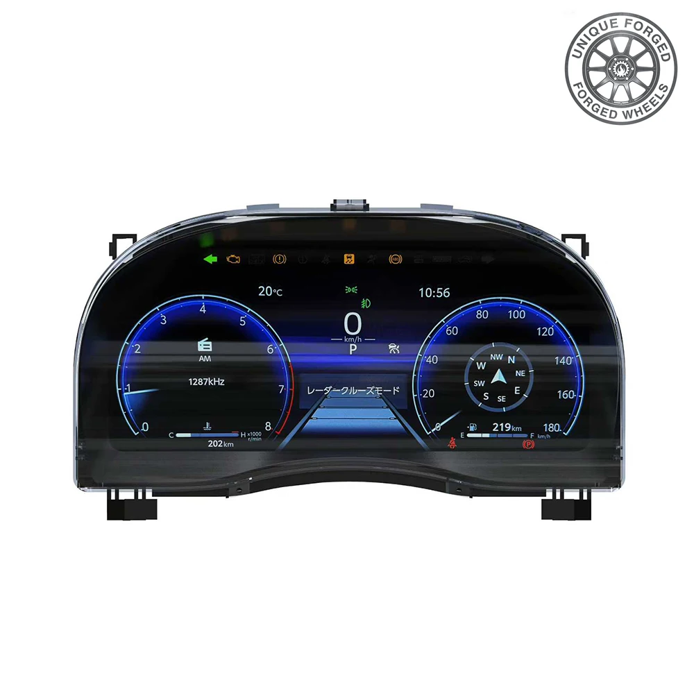 

Foforfor 12.3inch Car LCD Instrument for Alpha 20Series Upgraded 40Series Digital Cluster Speedometer Gauge Dashboard