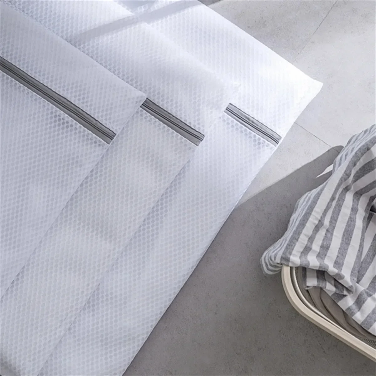 1-10PCS Mesh Laundry Bags For Delicates Net Fabric Durable And Reusable Delicate Wash Bag Travel Organization Bag For Lingerie