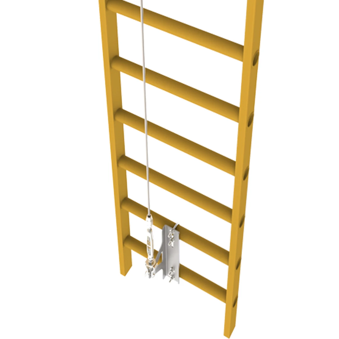 EN Standard Persontal Fall Arrest System Vertical Lifeline Device for Fixed Ladder