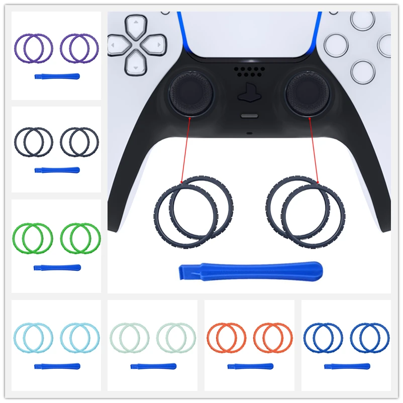 eXtremeRate Replacement Accessories for ps5 Controller, Accent Rings for ps5 Controller - Controller NOT Included