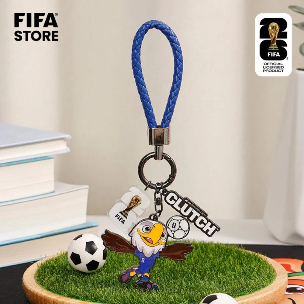 Genuine FIFA 2026 World Cup Mascot Keychain Maple Zayu Clutch