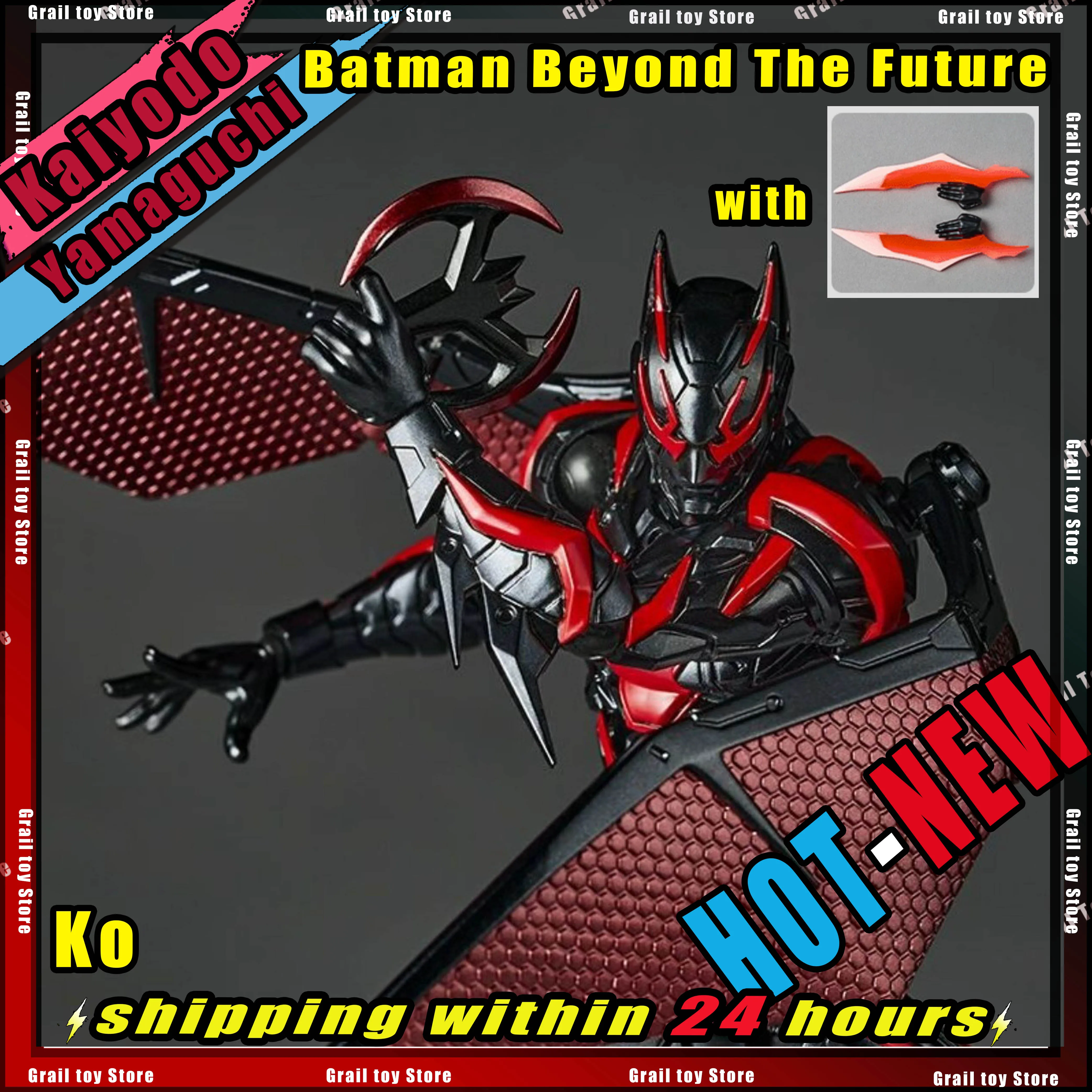 

Hot New Kaiyodo Revoltech Yamaguchi Batman Beyond The Future Anime Action Figure Figurine Ko with A Bonus Item Model Statue Toys