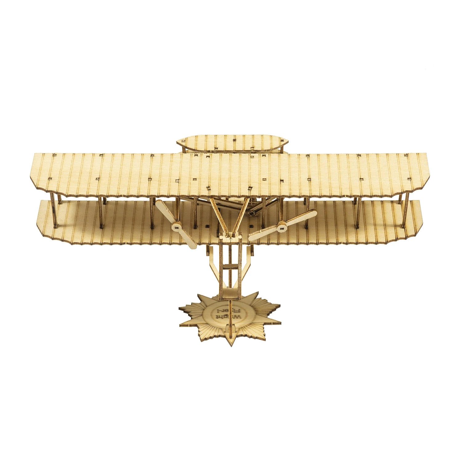 DW Hobby VC09 Wright Flyer 1:65 Balsa Kit – 9in 1903 Static Model 3D Wooden Puzzle