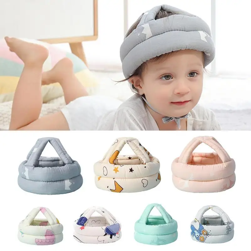 

Baby Head Protector Baby Safety Helmet Anti Fall Hat For Walking Crawling Baby Head Shaping Protective Pillow Learn To Walk caps