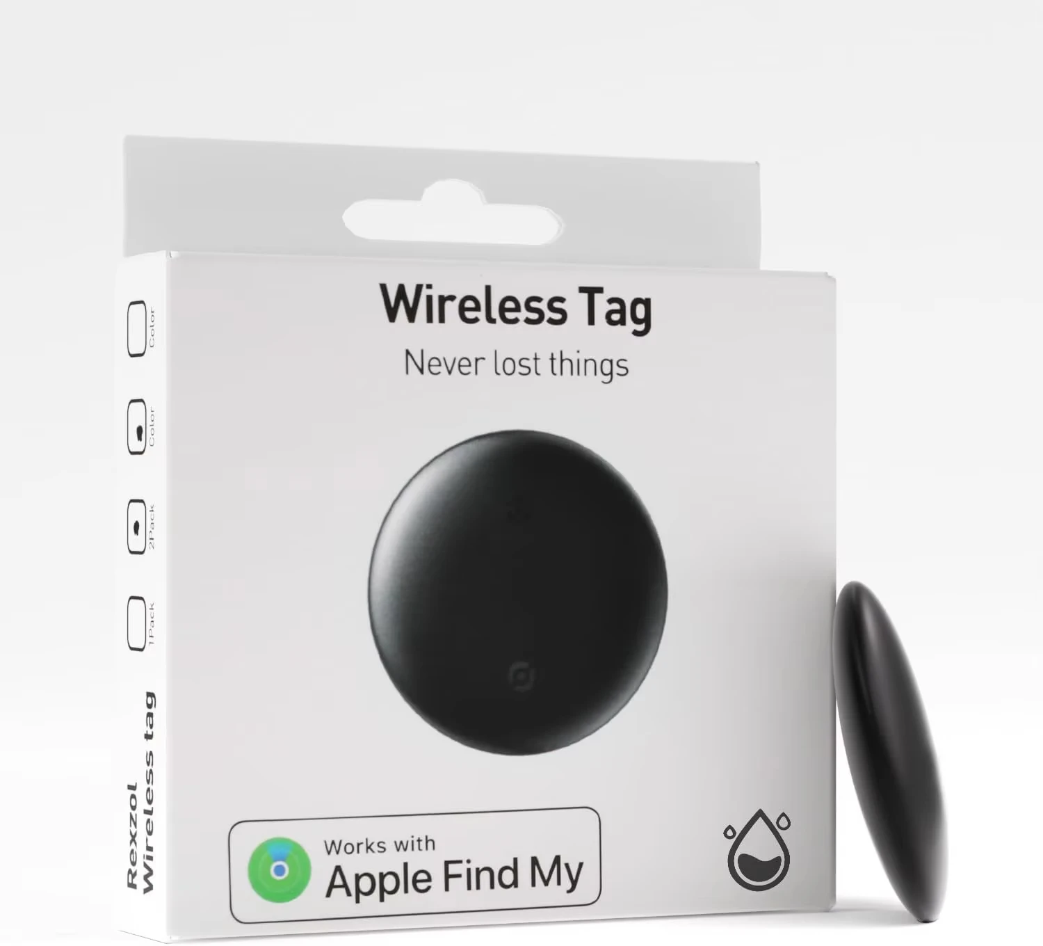 Smart AirTag Alternative – Waterproof Find My Tracker for Keys, Wallet, Luggage & Pets | Works with Apple Find My Network (iOS O