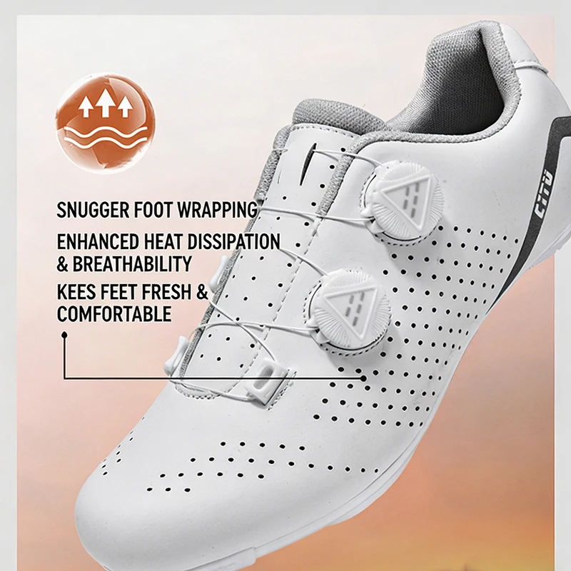 Fahrradschuhe für Herren, professionelle SPD-Rennradschuhe für die Straße, MTB-Mountainbike-Schuhe, lockfreie Fahrradschuhe für Damen – Detail 7