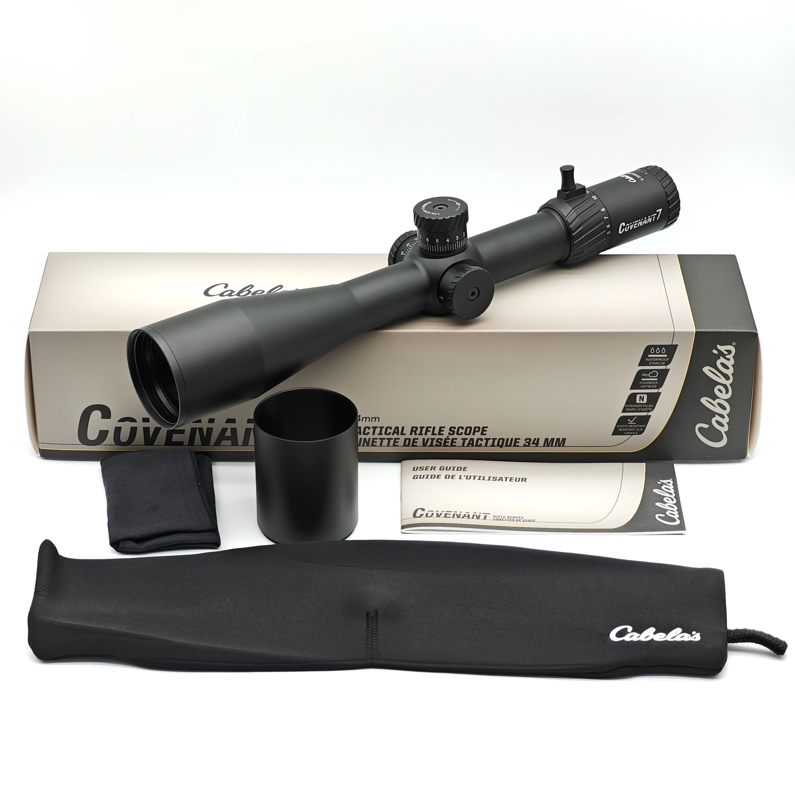 

Cabela’s Covenant 7 Optics 5-35x56 FFP Riflescope Waterproof Fogproof for Hunting Reflex Scope Sight with Zerostop