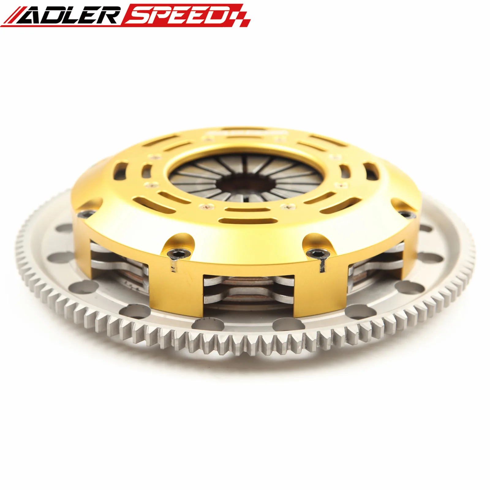 ADLERSPEED Race Clutch Twin Disc Kit For 89-91 Honda Civic CRX 1.5L 1.6L D15 D16