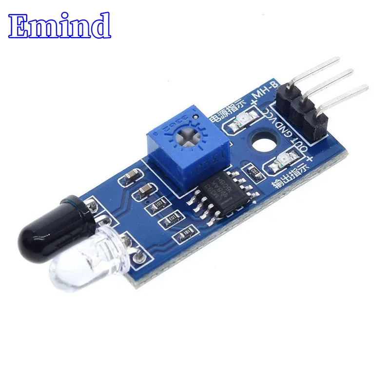 

1/3/5Pcs Infrared Obstacle Avoidance Sensor Infrared Tube Module Distance Adjustable Photoelectric Reflection Sensor