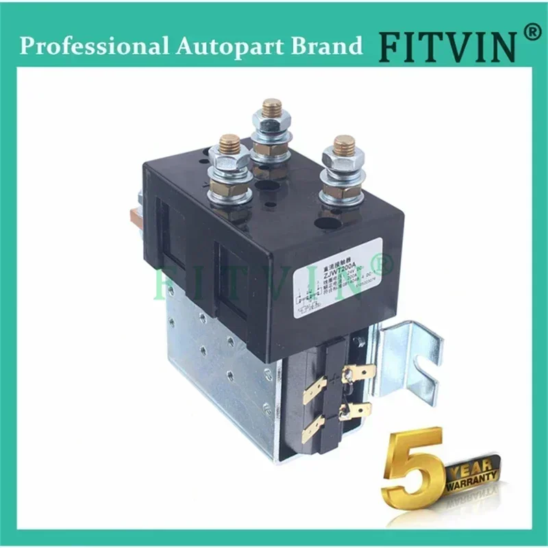 New 1X DC Contactor Relay 12V 24V 36V 48V 60V CZWT200A ZJWT200A DC182 for Electric Vehicle Forwarding and Reversing DC Motor