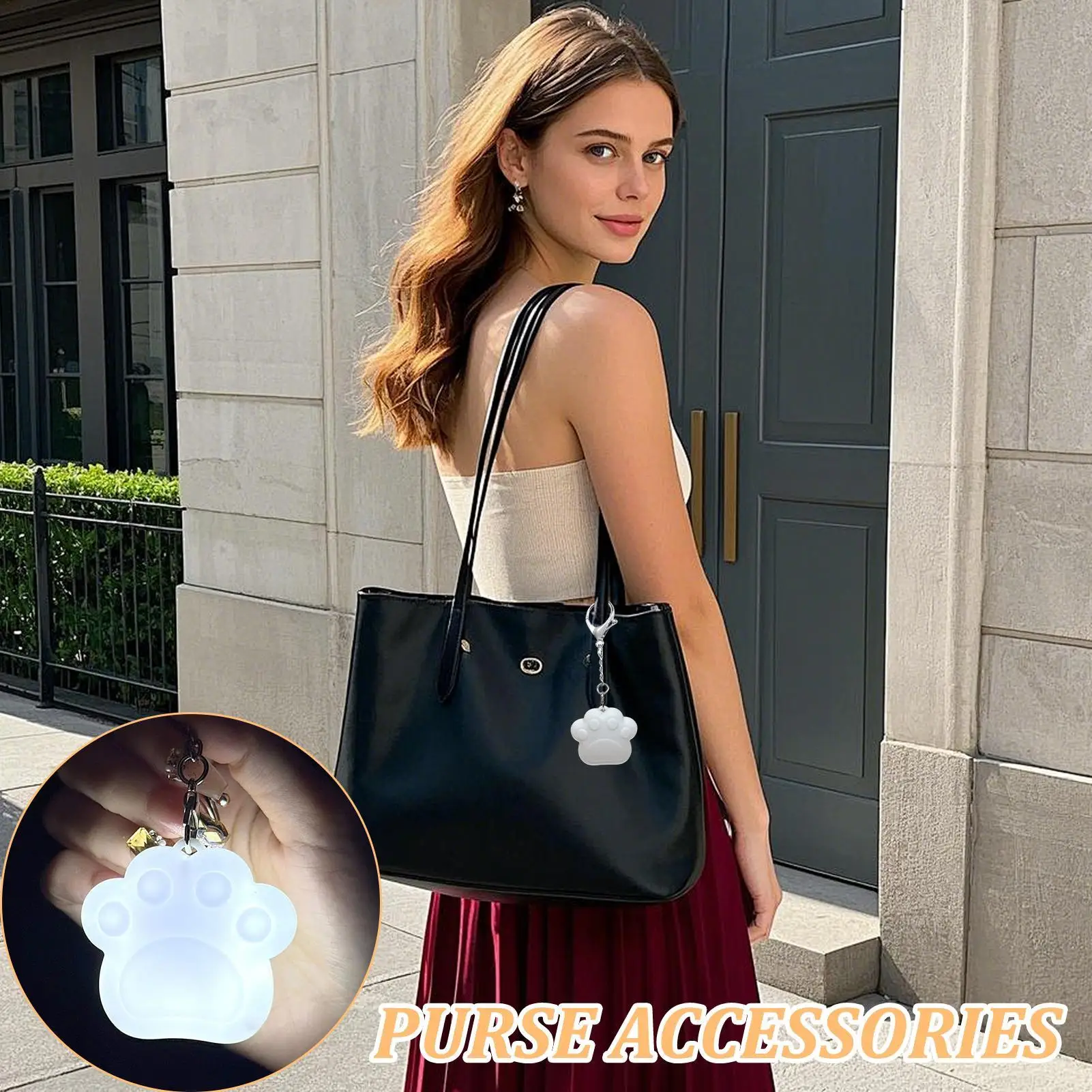 

Purse Light Cat Claws Cloud LED Lamp Touch Activated Wallet Lamp For Women Ladies Girls Purse Backpack Wallet Handbags