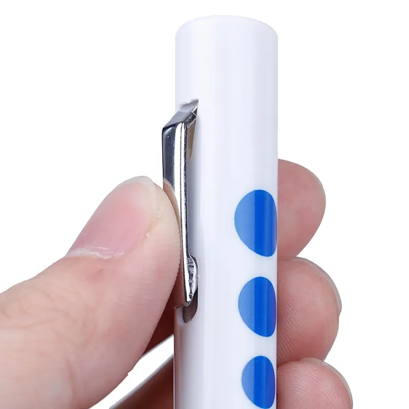 LED Torch Pen Light Disposable With Pupil Gauge Medical Nurses Doctors Paramedics Number Of Pen 12x1.3cm