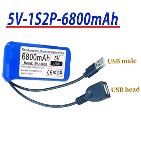 100% جديد microordenador قابل لإعادة الشحن شريحة de un Solo para lampara LED para exteriores de litio de 5 فولت 1s2p 6800 مللي أمبير في الساعة ventilador USB