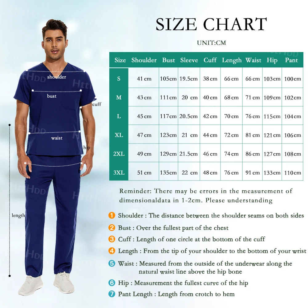 Unisex Scrubs Medical Uniforms Dental Clinic Pet Shop Laboratory Clothing Two Piece Set Men Women Breathable Nursing Accessories