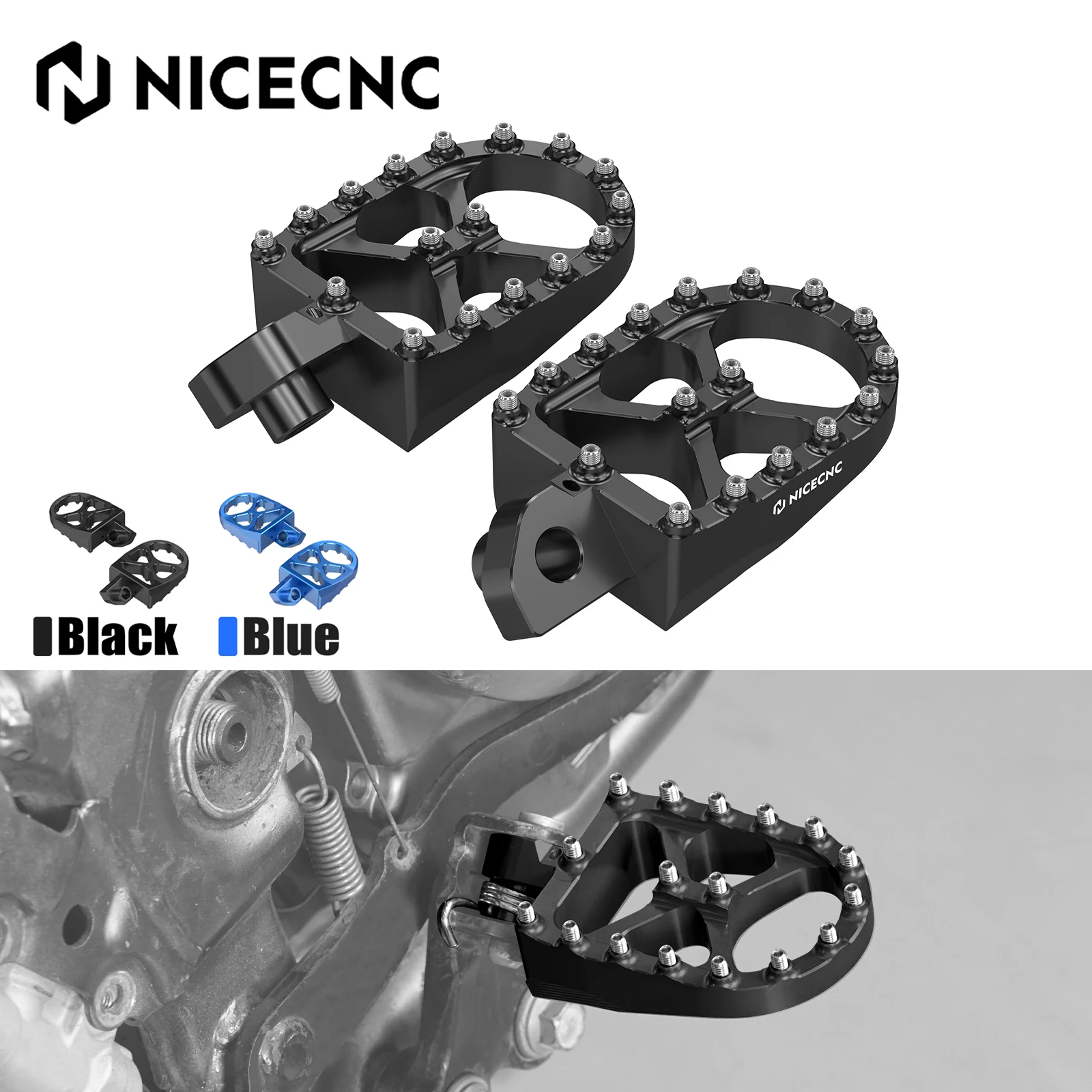 For 1996-2026 Suzuki DR 650 S DR 650 SE Enlarged Footpegs Foot Rsets DR650 DR650S DR650SE DR 650S DR 650SE DR650 S DR650 SE