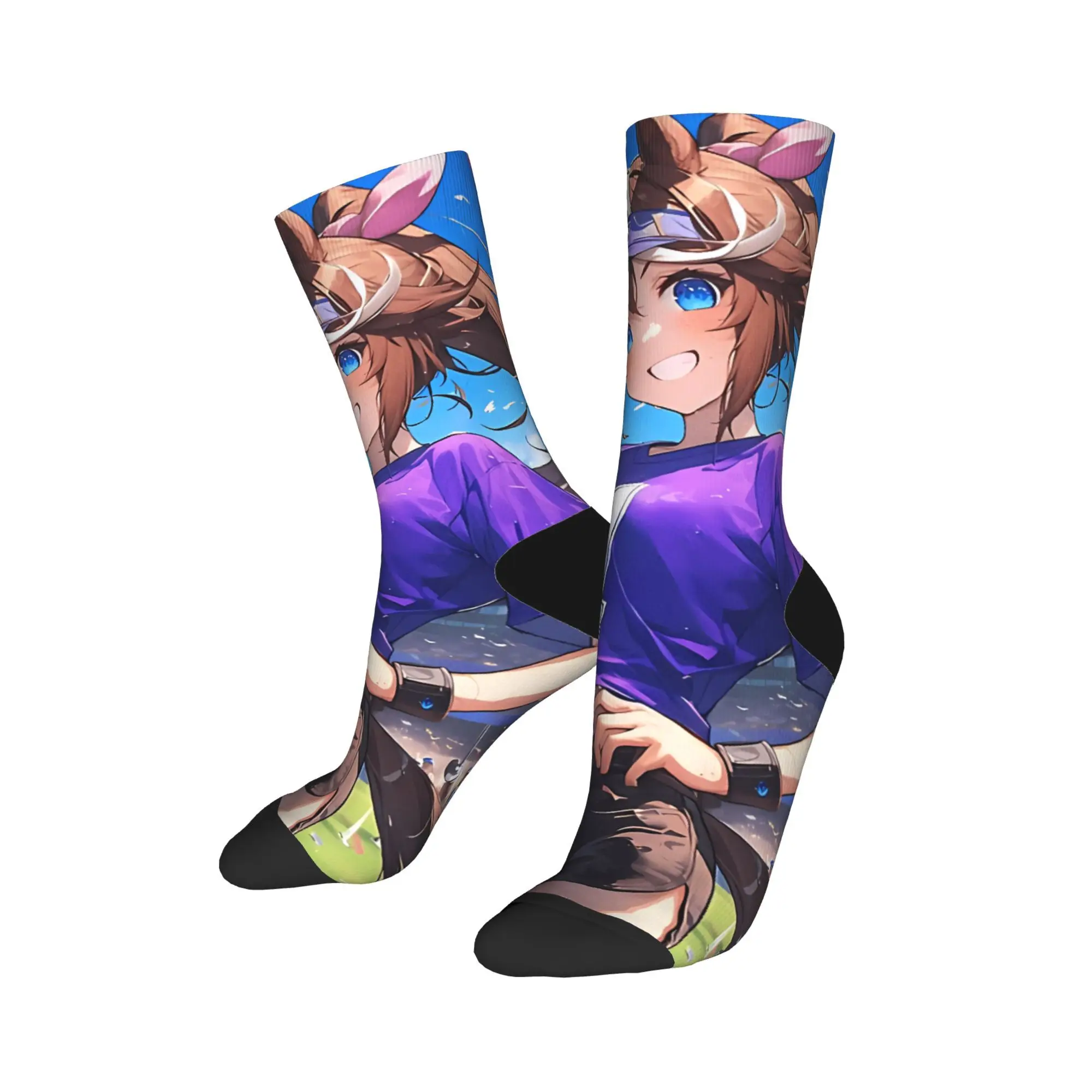 Tokai Teio Uma Musume Pretty Derby Socks  Modern Stockings Autumn Anti Slip Men Socks Quality Printed Outdoor Sports Socks