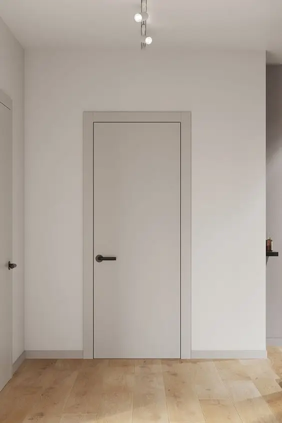 CBMmart 2024 Interior Latest Design Wooden Rounded MDF PVC Door Swing Double Glass Entry Doors Solid Wood Building Project