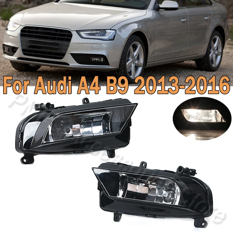 Car Front Bumper Fog Light Light Fog Lamp Assembly Foglight With Bulb For Audi A4 B9 2013 2014 2015 2016 8K0941699B 8K0941700B