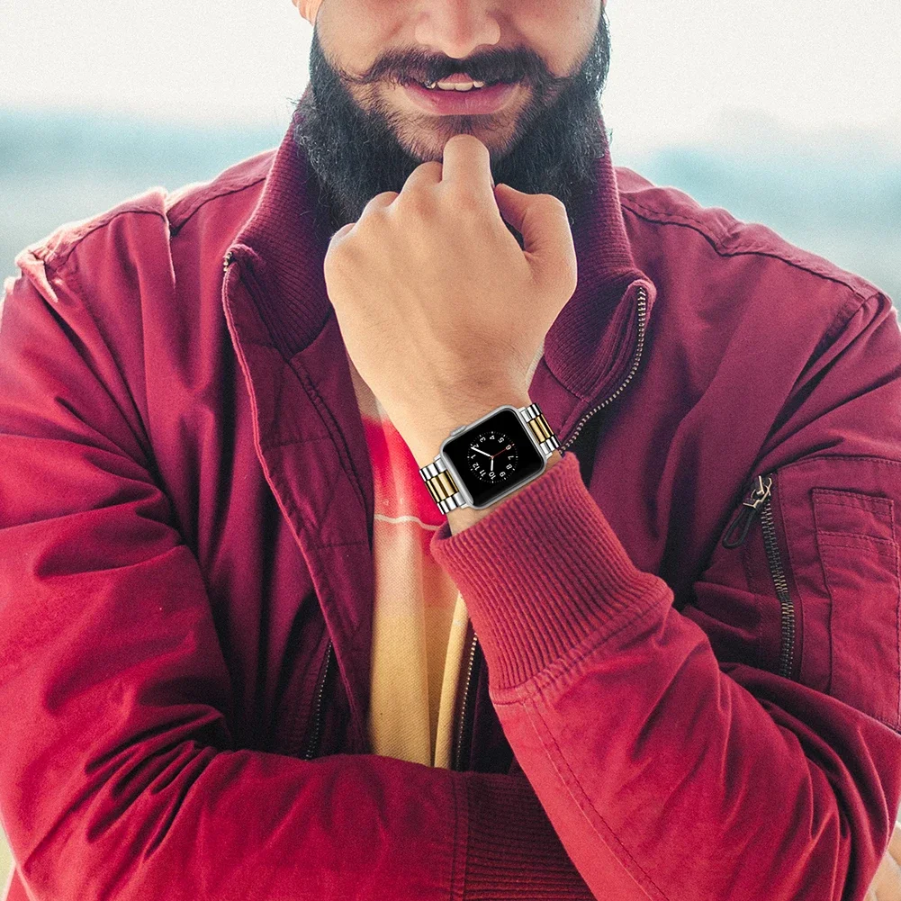 Metal Strap for Apple Watch Ultra 10 9 8 7 46mm 45mm 44mm 42mm 41mm 40mm 49mm Stainless Steel Bracelet Iwatch 6 5 4 3 SE Correa