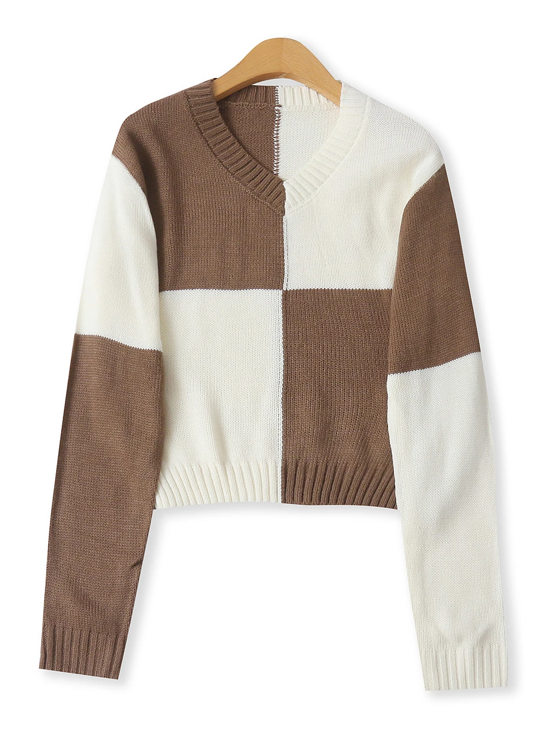 

Faionable Color Blo вязаный свитер V-Ne Long Sve Slim Fit базовый слой топ для женщин осенний новый Sle 8807