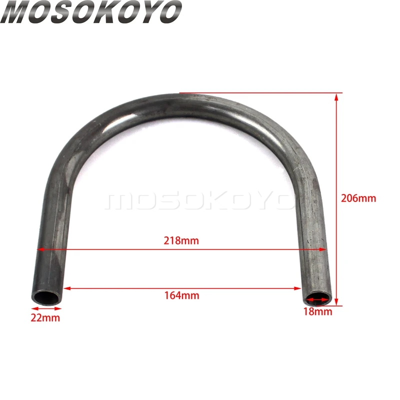 218mm รถจักรยานยนต์แบนที่นั่งด้านหลัง Hoop กรอบ 7/8 "หลอด LED Light Strip ไฟท้ายไฟเบรคสําหรับ Cafe RACER Honda CB Chopper