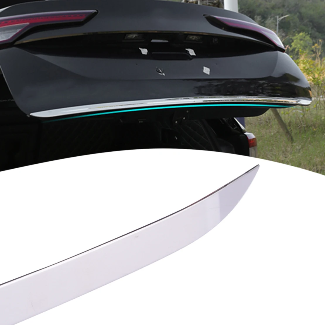 

Автомобильная хромированная накладка на заднюю дверь багажника из нержавеющей стали для Mitsubishi Outlander 2022-2023