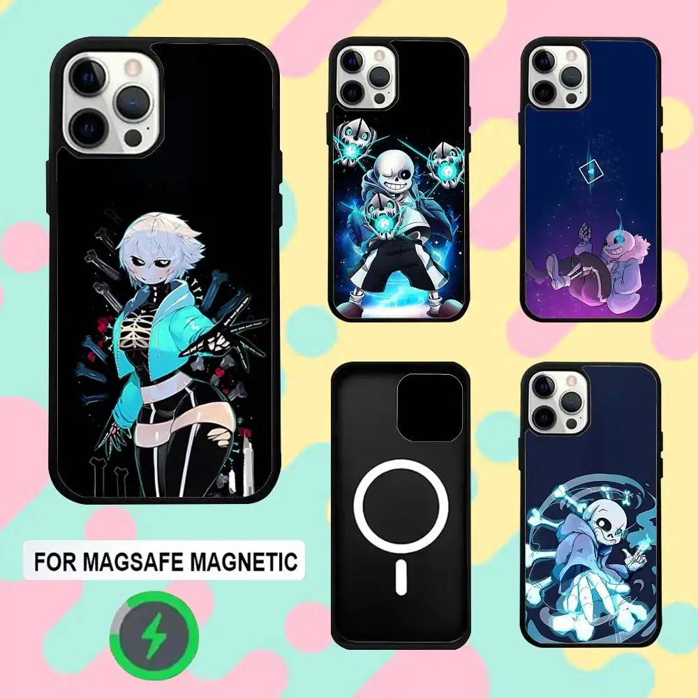 

Sans Game U-Undertale Phone Case For iPhone 16e,16,15,14,13,12,11,Plus,Pro,Max,Mini Magsafe Magnetic Wireless Charging