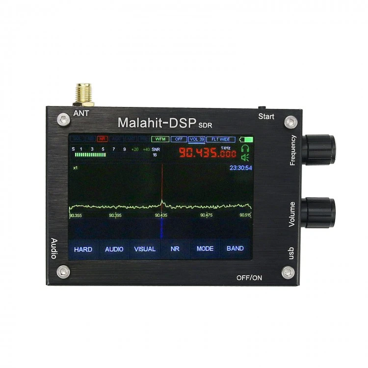 50KHz-2GHz 1.10C Malachite DSP SDR Receiver Malahit SDR Shortwave Radio With Aluminum Alloy Shell