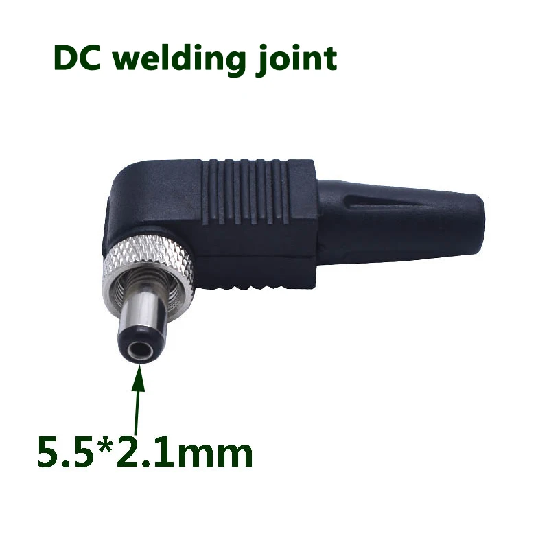 

1PCS 90 Degree Male 5.5x2.1mm 5.5x2.5mm Type L Plug DC Power Male Plug