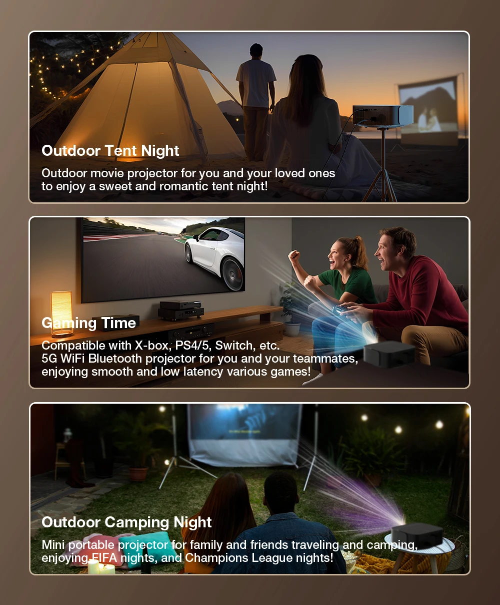 BlitzWolf BW-V10 Ultra Android TV 13.0 Projektor 4K unterstützt integrierte 500 ANSI Lumen Mental Keys Outdoor-Projektoren für Zuhause