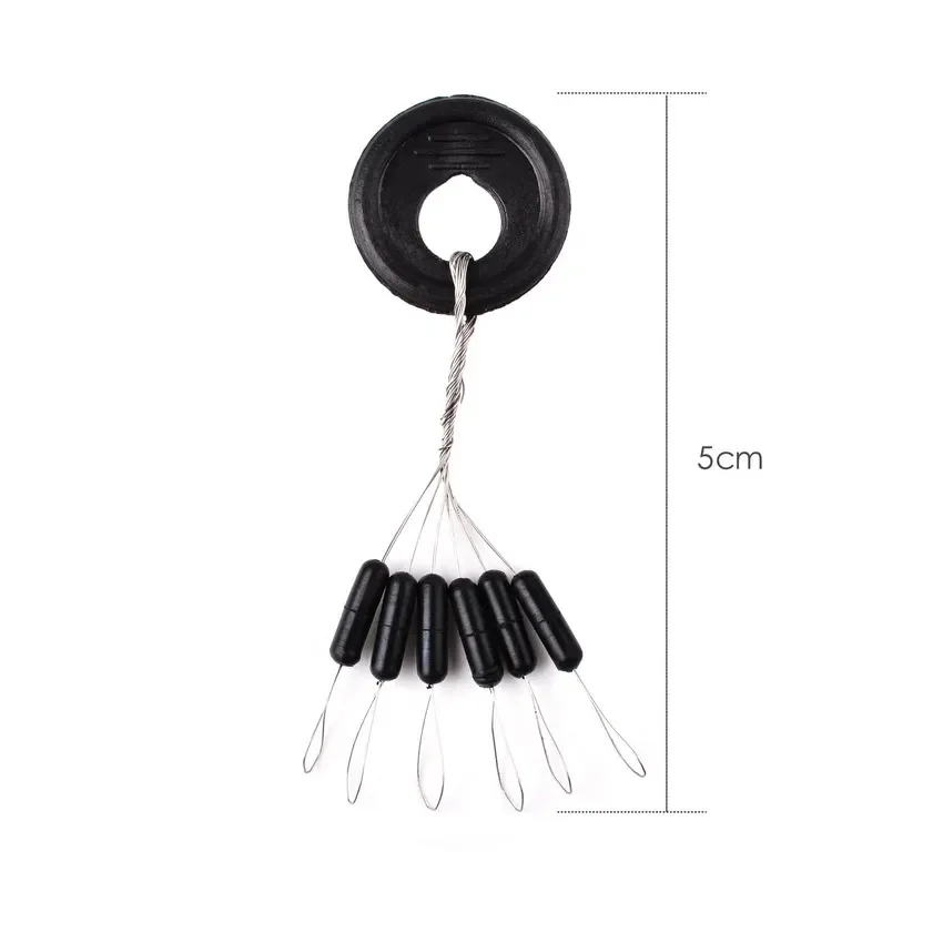 Aorace 60pcs 10 Group Set High Quality Rubber Space Beans For Sea Carp Fly Fishing Accessories Spinner Bait Fish Sport Tool Face