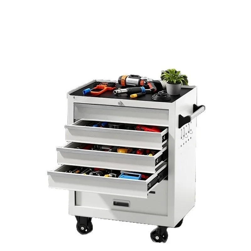 Hardware tool cabinet multi-function, mobile push toolbox