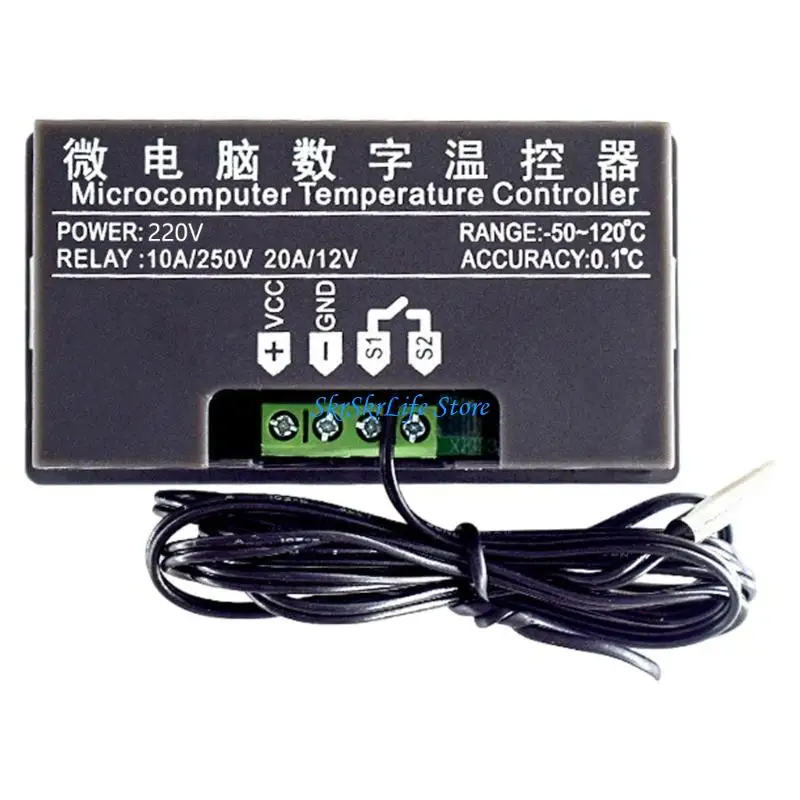 E65E W3230 Mini Digital Temperature Controller 5V 5V 12V 24V 220V Thermostat Regulator Heating Cooling Control Thermoregulator