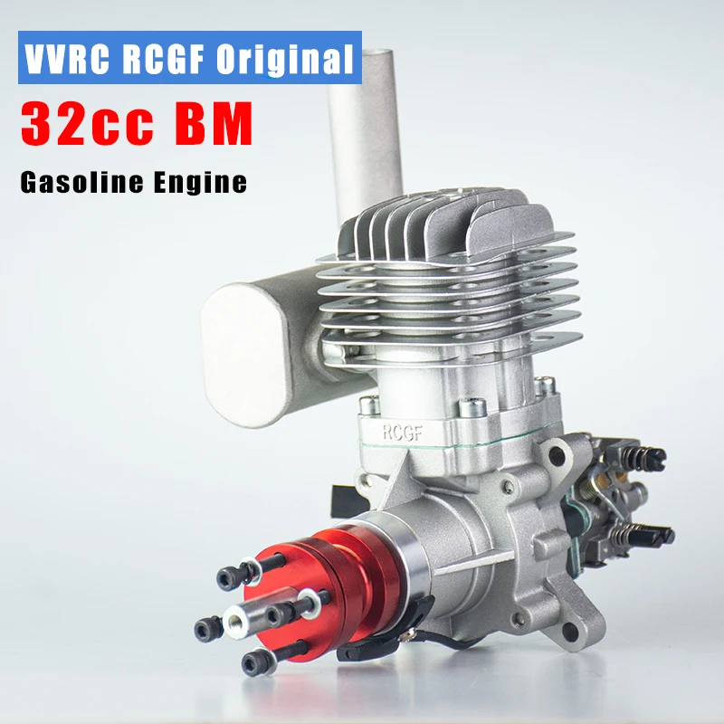 NEW V2 VVRC RCGF 32cc Petrol/Gasoline Engine for RC Airplanefor RC Airplane Two Strokes Single Cylinder Side Exhaust