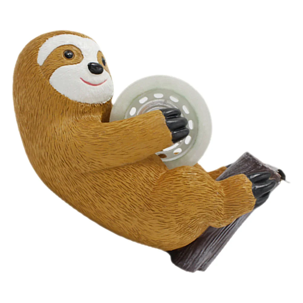 Sloth Tape Machine Floor Glue Seat Cartoon Resin Remover Portable Desk Office Dispenser Small Convenient Holder for