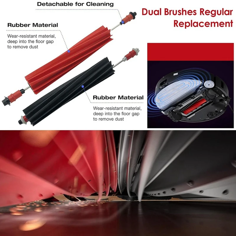 SANQ For Roborock S8 Maxv Ultra Robot Vacuum Cleaner Main Side Brush Hepa Filters Mop Cloth Dust Bags Replacement Parts