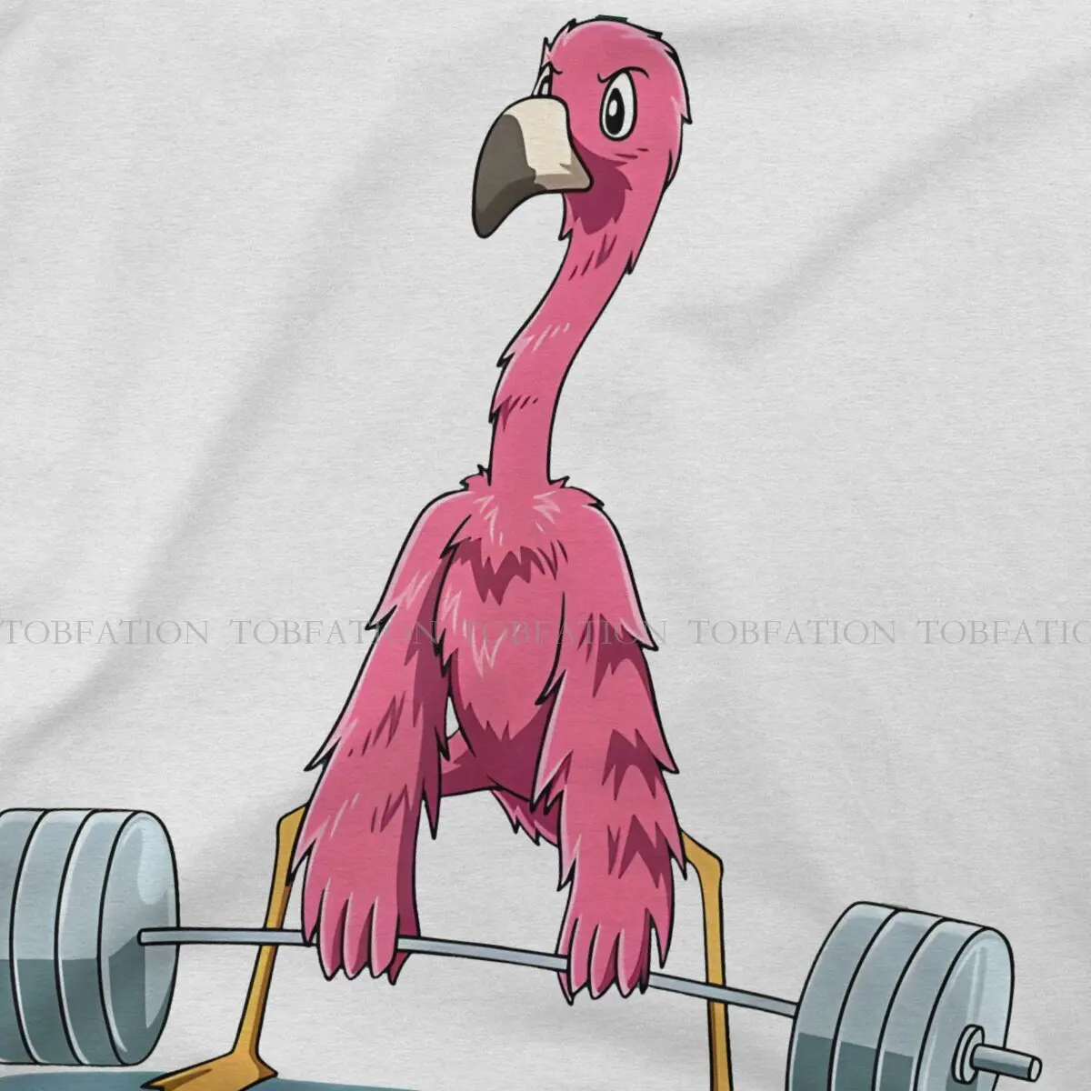 Flamingo Animals 100% Cotton TShirts Weightlifting Deadlifting Powerlifting Gym Personalize Men\'s T Shirt Clothing Size S-6XL