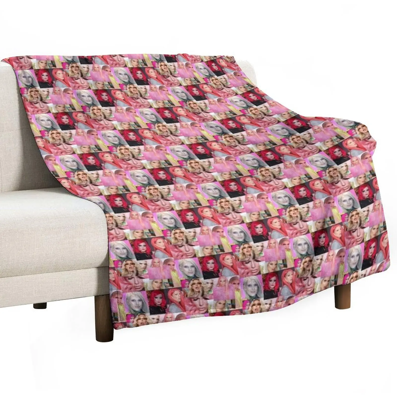 

jeffree star Throw Blanket For Decorative Sofa Furrys Sofa Quilt Hair Blankets