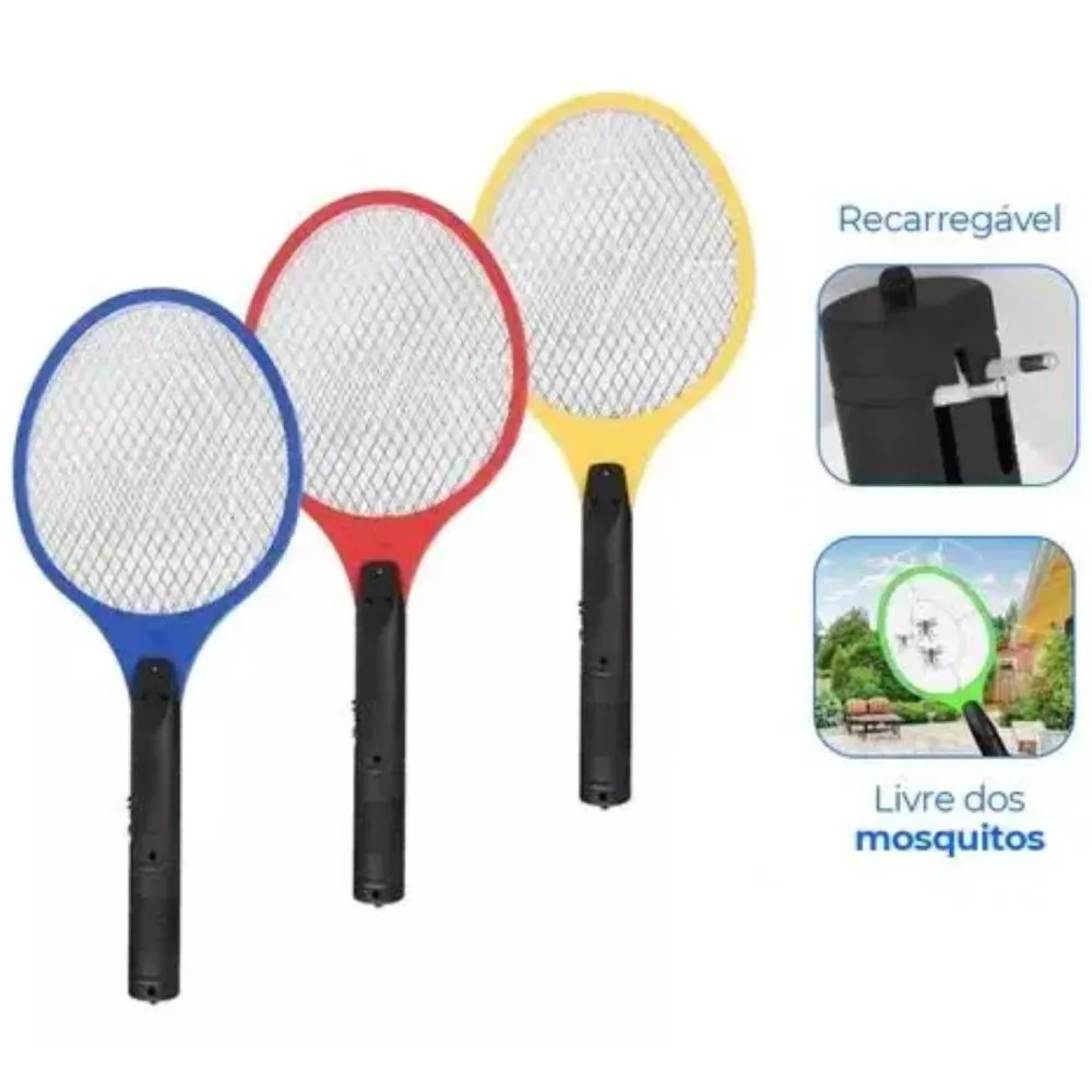 Electric Racket Kills Insects Rechargeable-Bivolt