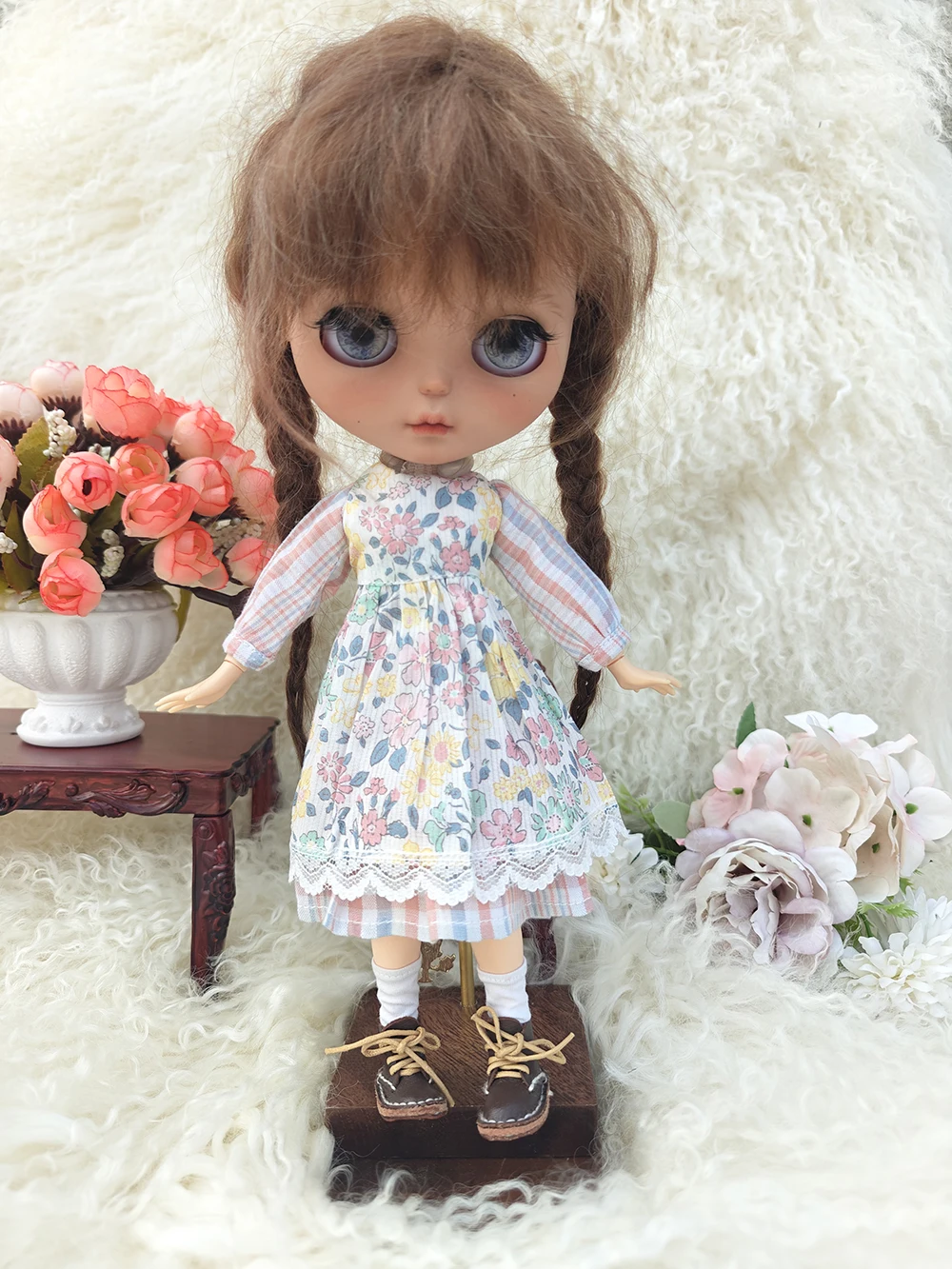 Blythe dolls Clothes dolls spring dress clothes for blythe Doll Dress for Blythe Ymy Licca Azones Ob22 24 27 Doll Accessories