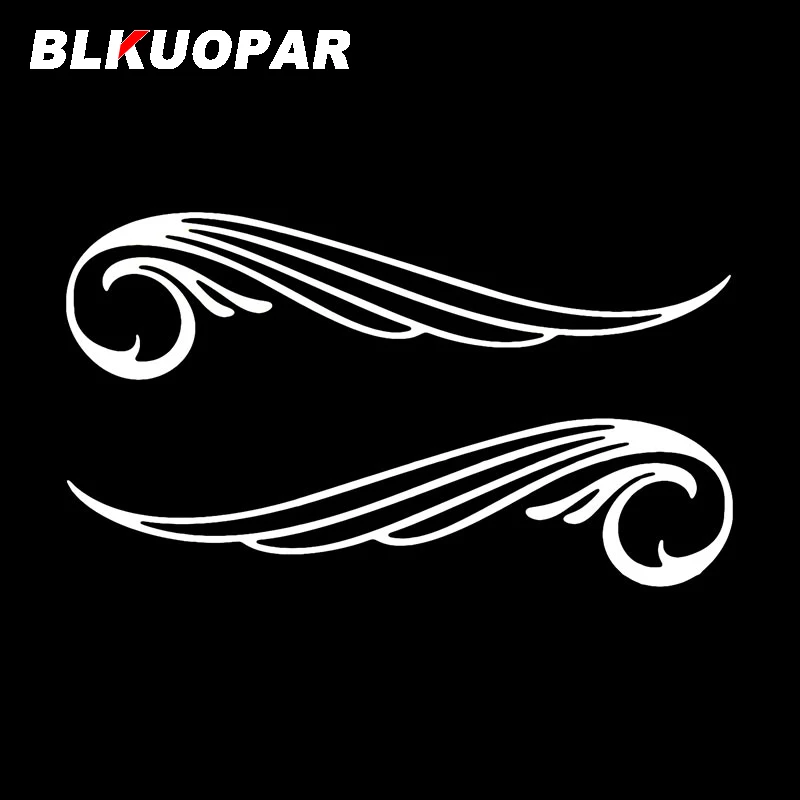 BLKUOPAR Pinstripe Wing Car Sticker Personality Original Waterproof Occlusion Scratch Vinyl JDM Decal Bumper Caravan Car Label