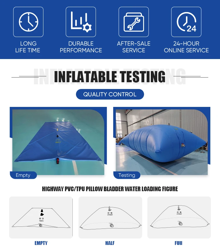 PVC Water Bags Soft Water Storage Bladder Tank for Flood Prevention and Control