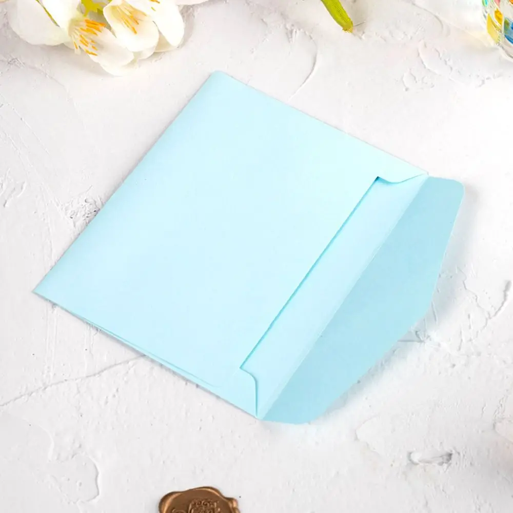 Fashion Colorful Paper Card Envelope Fresh Minimalist Style Unprinted Small Paper Envelope Offset Paper Card Packaging