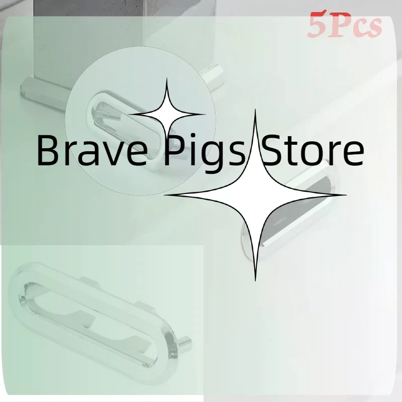 5Pcs Sink Overflow Hole Cover Basin Side Overflow Decor Cap Anti Clogging Replacement For Kitchen Bathroom Wash Basin Accessory