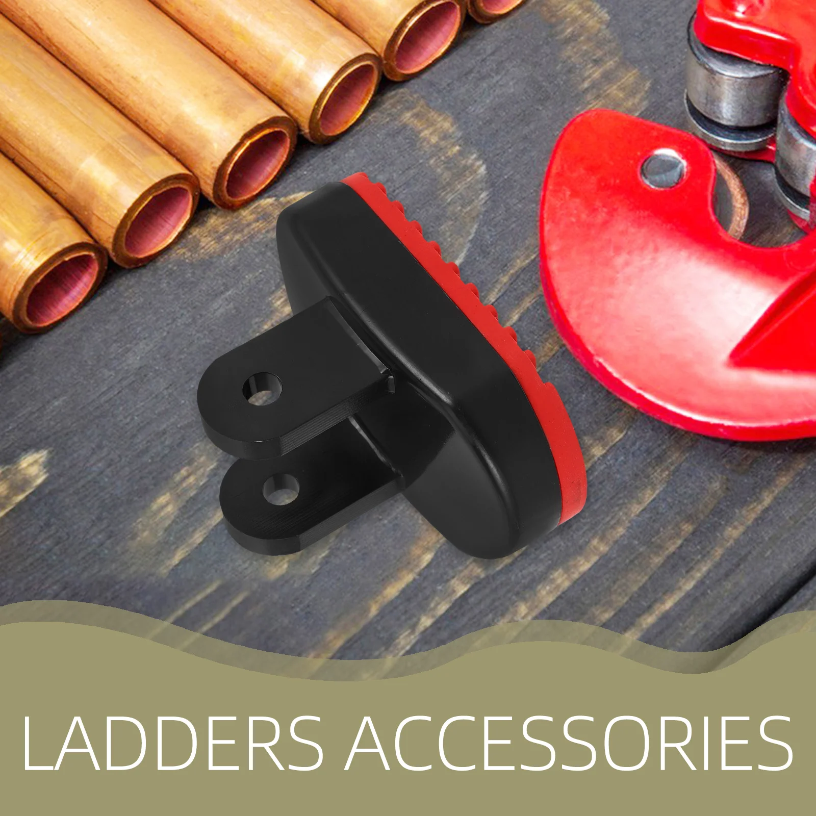 Loft Telescopic Ladder Feet Replacement Pads Plastic Anti-Skid Noise Reduction Design Easy Install Quiet Home Ladder Accessories