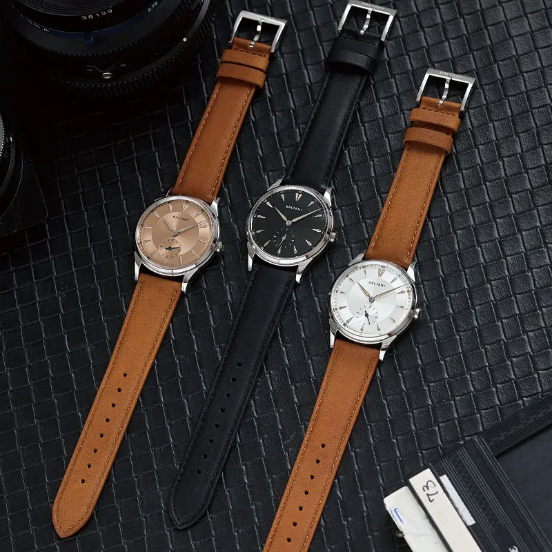 Baltany Design ساعة ميكانيكية ريترو S4101 5Bar سطح تصلب IP ضوء ذهبي حافظة 38.5 مللي متر ST1701 ساعة رسمية أوتوماتيكية للرجل