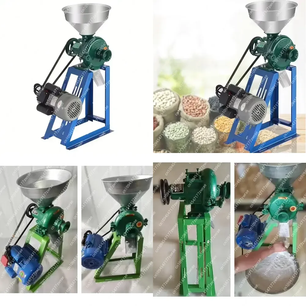 Commercial Grinder Wet And Dry Corn Grain Grinder Grinding Wheat Flour Milling Machine Flour Mill Dry And Wet Grain Grinder