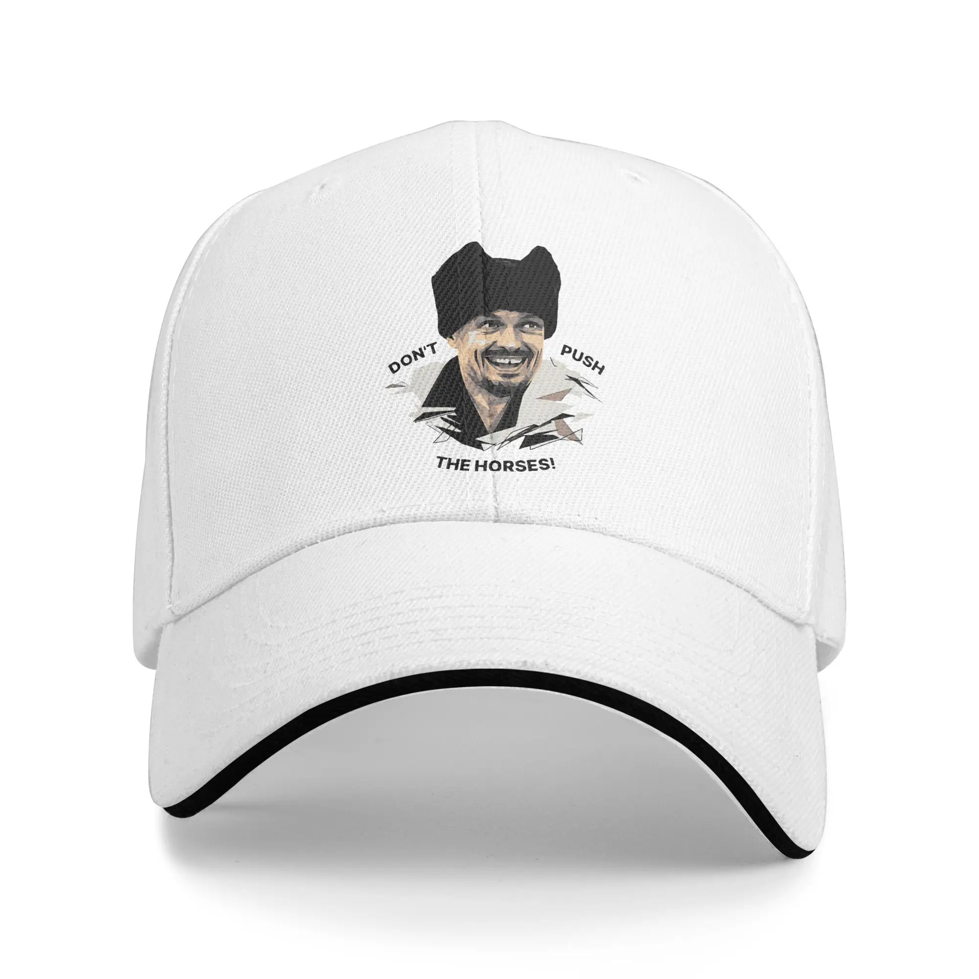 Hot Sale Dont Push The Horses Funny Quote Usyk Baseball Cap  Outdoor Summer Woman Hat  Hip Hop Show Summer Woman Hat