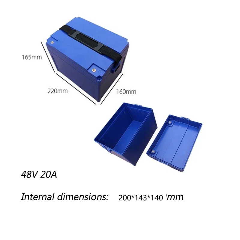 48V 60V 72V Lithium Battery Storage Boxes Case Electric Motorcycle 18650/21700/26650/32650 Li-ion Battery Plastic Storage Boxes view 5